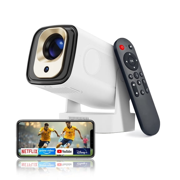 [Auto Focus] Magcubic Mini Projector, Native 1080P & 4K Support, 330 ANSI Brightness with Voice Control, WiFi 6 & BT 5.4, Portable Outdoor Movie Projector