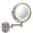 Nickel Plug In, variant on Jerdon Wall-Mounted Makeup Mirror with 5X Magnification - Nickel Makeup Mirror with LED Lights - Plug in - HL65N