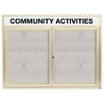 thumbnail image 6 of Aarco Products DCC4860RHI 2-Door Illuminated Enclosed Bulletin Board with Header - Clear Satin Anodized, 6 of 18