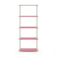 thumbnail image 4 of Furinno Turn-S-Tube Engineered Wood 5-Tier Shelf Display Rack in Pink/White, 4 of 5
