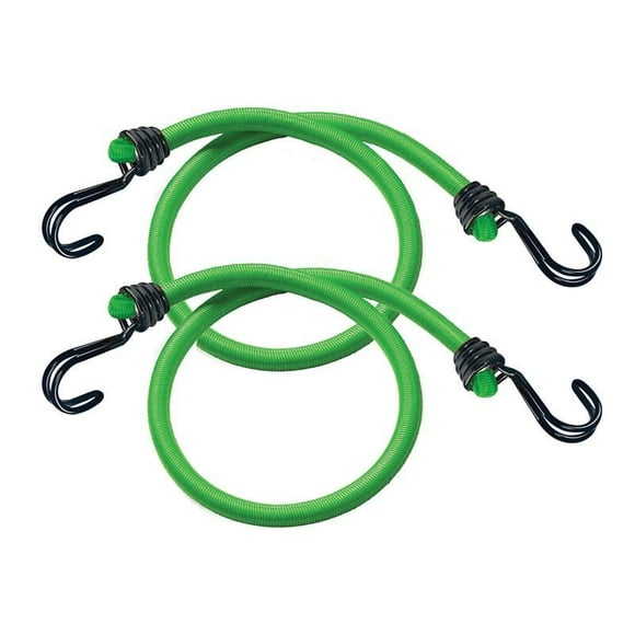 Master Lock - Twin Wire Bungee Cord 80cm Green 2 Piece