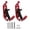 A003- Red, variant on Fire Extinguisher Mount, Orange Multifunctional, 2 Pcs Brackets with 4 Screws 4 Nuts, for Vehicle Roof Rack Car Body