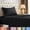 Black, variant on Double bed sheet set – 3-piece set, suitable for double beds, made of soft and breathable microfiber, includes 1 fitted sheet, 1 sheet and 1 pillowcase.