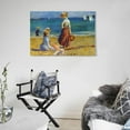 thumbnail image 5 of Pierre Auguste Renoir Print Painting Figures on The Beach Print Photo Art Painting Canvas Poster Home Decorative Bedroom Modern Decor Posters Gifts 12x18inch(30x45cm), 5 of 6