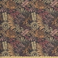 thumbnail image 1 of Leaves Sofa Upholstery Fabric by the Yard, Grunge Foliage Pattern on a Dark Toned Background Blossoming Nature Illustration, Decorative Fabric for DIY and Home Accents, Multicolor by Ambesonne, 1 of 4