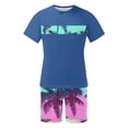 thumbnail image 3 of Mangas de Mano para Hombres, Impresión Hawaiana Suelta Casual, Pantalones Cortos Deportivos de Cintura Elástica Y Set de Blusa, 3 of 5