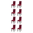 thumbnail image 2 of Wweixi 4pack/lot Stylish Chair Covers For Dining - Transform Dining Room With Ease Durable Cover For Dining wine red 2Set, 2 of 6