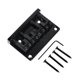thumbnail image 5 of Conjunto de puente para bajo de 4 cuerdas Piezas de repuesto de metal Parte superior del puente profesional negro, 5 of 9