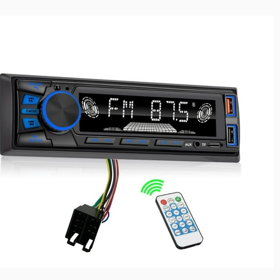 Single DIN Tractor Stereo Radio for John Deere with Handsfree and App Control FM/ MP3/SD/AUX/Dual USB/EQ/Quick Charge Multi Color Backlight