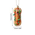 thumbnail image 3 of Xihbxyly Colgante de Perrito Caliente de Acrílico, Adorno Multifuncional para Árbol de Navidad, Decoración para Espejo Retrovisor, Diseño Único para Decoración Navideña, Accesorio Versátil para El Ho, 3 of 7
