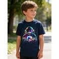 thumbnail image 3 of Aideaone Boys 2 Pack Printed T Shirts Crew Neck Soft Short Sleeve Casual Tees for 7-12 Years Kids, 3 of 6