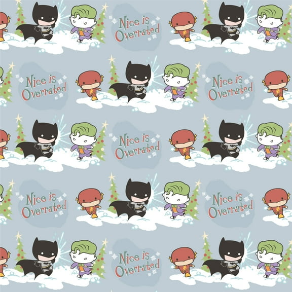 Batman Joker Nice is Overrated Premium Roll Gift Wrap Wrapping Paper