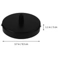 thumbnail image 3 of Black Ceiling Mounted Plate for Home 2pcs Durable Smooth Surface Easy to Install Round Base, 3 of 6