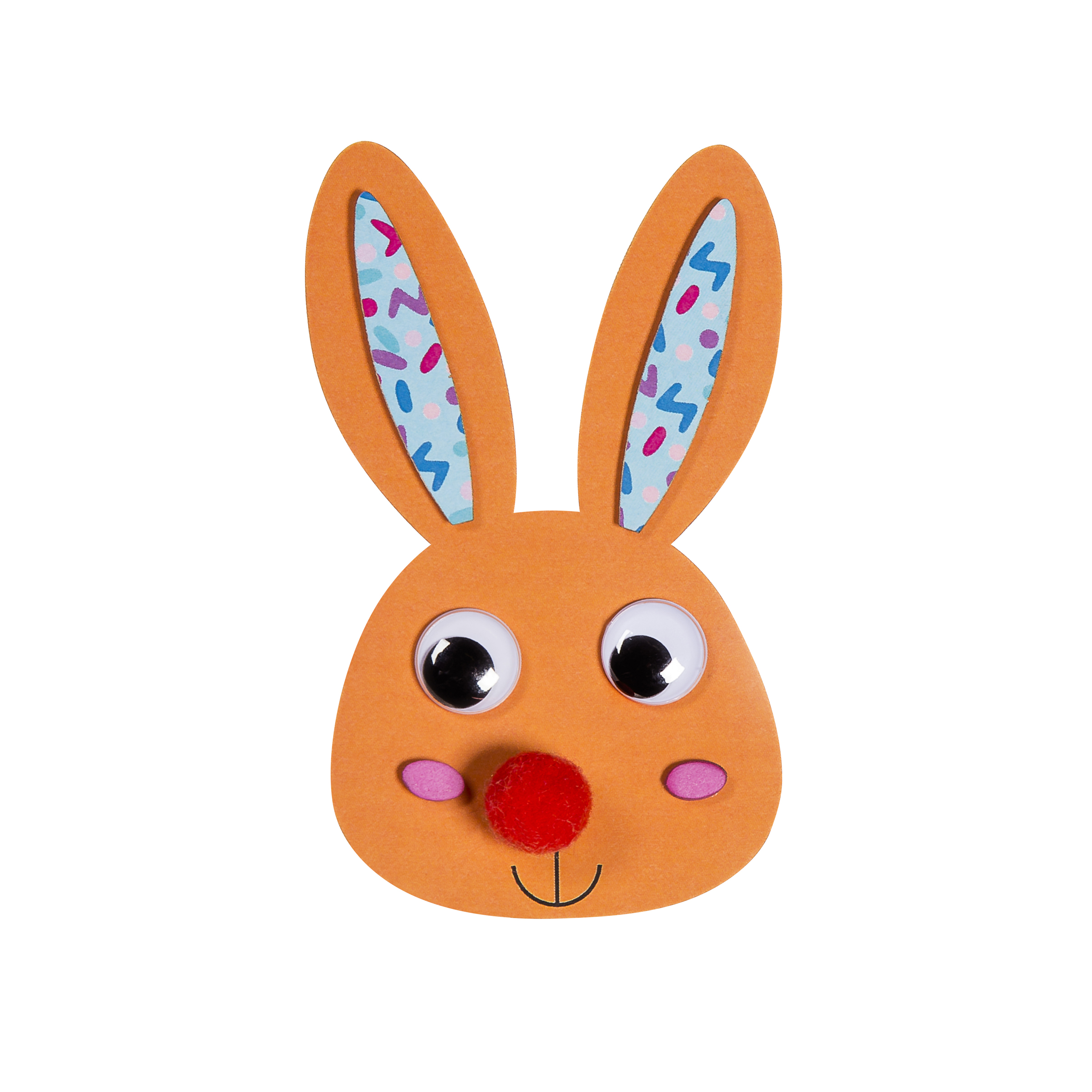 Foamies Clothespin Bunny Craft Kit 162 pieces, Makes 18 Bunnies