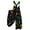 Black, variant on Mardi Gras Womens Overalls Wide Leg Pant Carnival Party Spaghetti Straps Dressy Mask Print Jumpsuit Sleeveless Bib Overalls Sprimg Romper Clothes With Pockets Dark Green XL