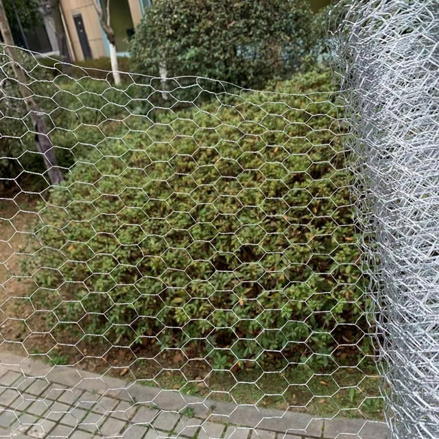 pitrice Galvanized Poultry Mesh Fencing Chicken Wire Net Rabbit Netting 40x500cm