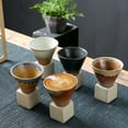 thumbnail image 4 of MesaSe Mug Cup Japanese Style Rough Pottery Funnel Teaware Creative 200ML Home Picnic Drinking Utensil Funnel Coffee Mug, 4 of 7