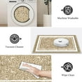thumbnail image 4 of TECHVIDA Bathroom Rugs,Non-Slip Ultra Soft Bath Mat,Soft Absorbent Bathroom Rug and Bath Mat,Machine Washable,(18"x26",Beige and White), 4 of 9