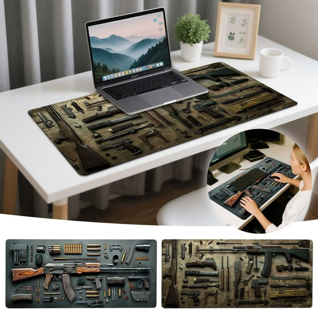 Klonfd Cool Build Parts Display Large Gaming Pad Stylish Desk Protector With Rubber Size For Laptop & Desktop Use Desk Mat For Keyboard And Mousepad