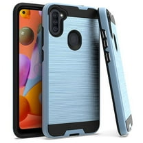 Samsung Galaxy A11 Phone Case 2 in 1 Hybrid Impact Armor Hard PC & TPU Silicone Rubber Heavy Duty Rugged Bumper Shockproof [Military-Grade] Full Body Protective BLUE Cover for Samsung Galaxy A11