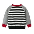 thumbnail image 3 of JIAYUE Girls Sweater Striped Long Sleeve O-Neck Soft Blend Kids Color Design Comfortable Knit Pullover For Boys Toddler Casual Wear Classic Children Tops, 3 of 3