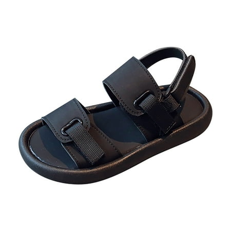 

Rrunsv Toddler Girl Shoes Girls Sandals Adjustable Buckle Causal Sandals for Girls Open Toes Summer Sandals Black 32