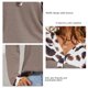 thumbnail image 2 of Leopard Waffle Knit V Neck Soft Loose Leopard Long Sleeve Pullover  for Date ANGGREK  Otros, 2 of 5