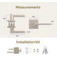 thumbnail image 4 of Mega Handles | Prime Entry Door Lever | Satin Nickel, 4 of 4