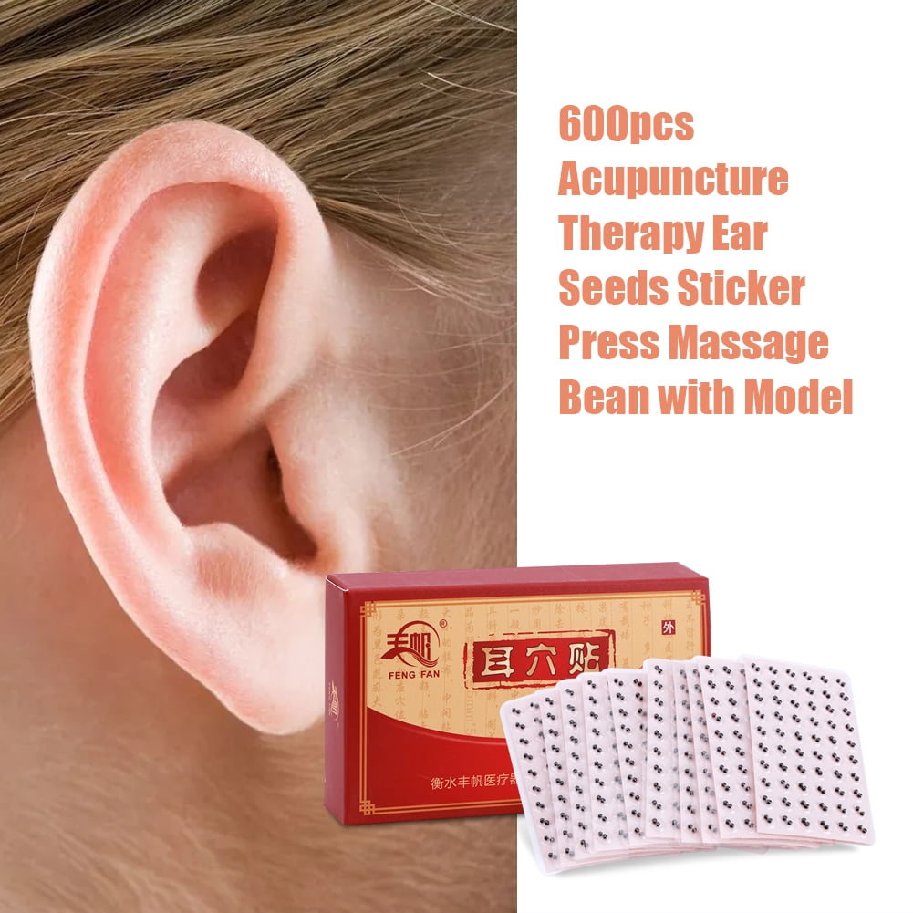Spptty 600pcs Acupuncture Therapy Ear Seeds Sticker Press Massage Bean
