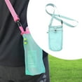 thumbnail image 4 of Portabotellas de agua perfecl malla bolsa plegable para botellas de playa azul, 4 of 6