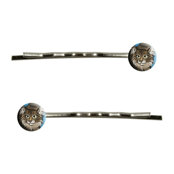 Maine Coon Cat - Pet Bobby Pin Hair Clips