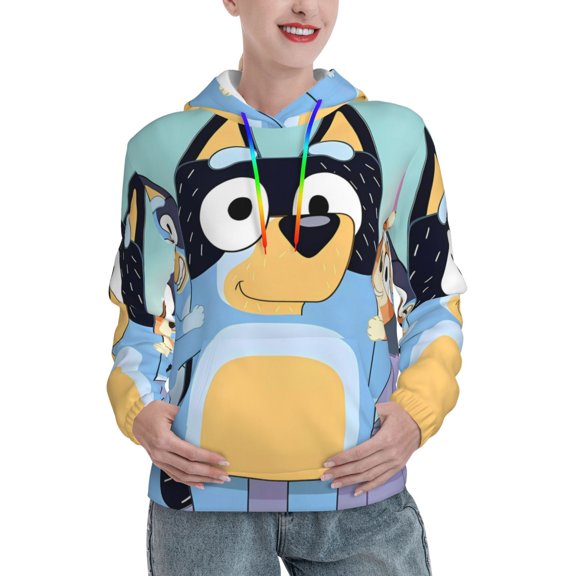 Netaao Bluey for Women's Hoodies Sweatshirt for Women Casual Long Sleeve Shirts-Large