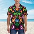thumbnail image 4 of Haiem Traditional Floral Polish Printed Hawaiian Shirt for Men - Men’s Casual Beach Summer Shirts - Stretch Fabric with Modern Fit-3X-Large, 4 of 9