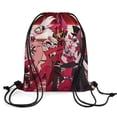 thumbnail image 5 of Hazbin Hotel Drawstring Backpack Sports Gym Sackpack Water Resistant String Bag for Women Men, 5 of 7