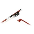 thumbnail image 1 of Forté Brazilwood Cello Bow - Bâton Rond, Grenouille Ébène Demi-Montée et Cheveux Authentiques (1/10), 1 of 4