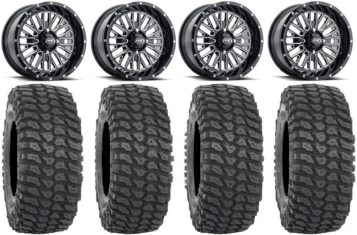 ITP Momentum 15" Wheels Milled 32" XCR350 Tires Sportsman RZR Ranger