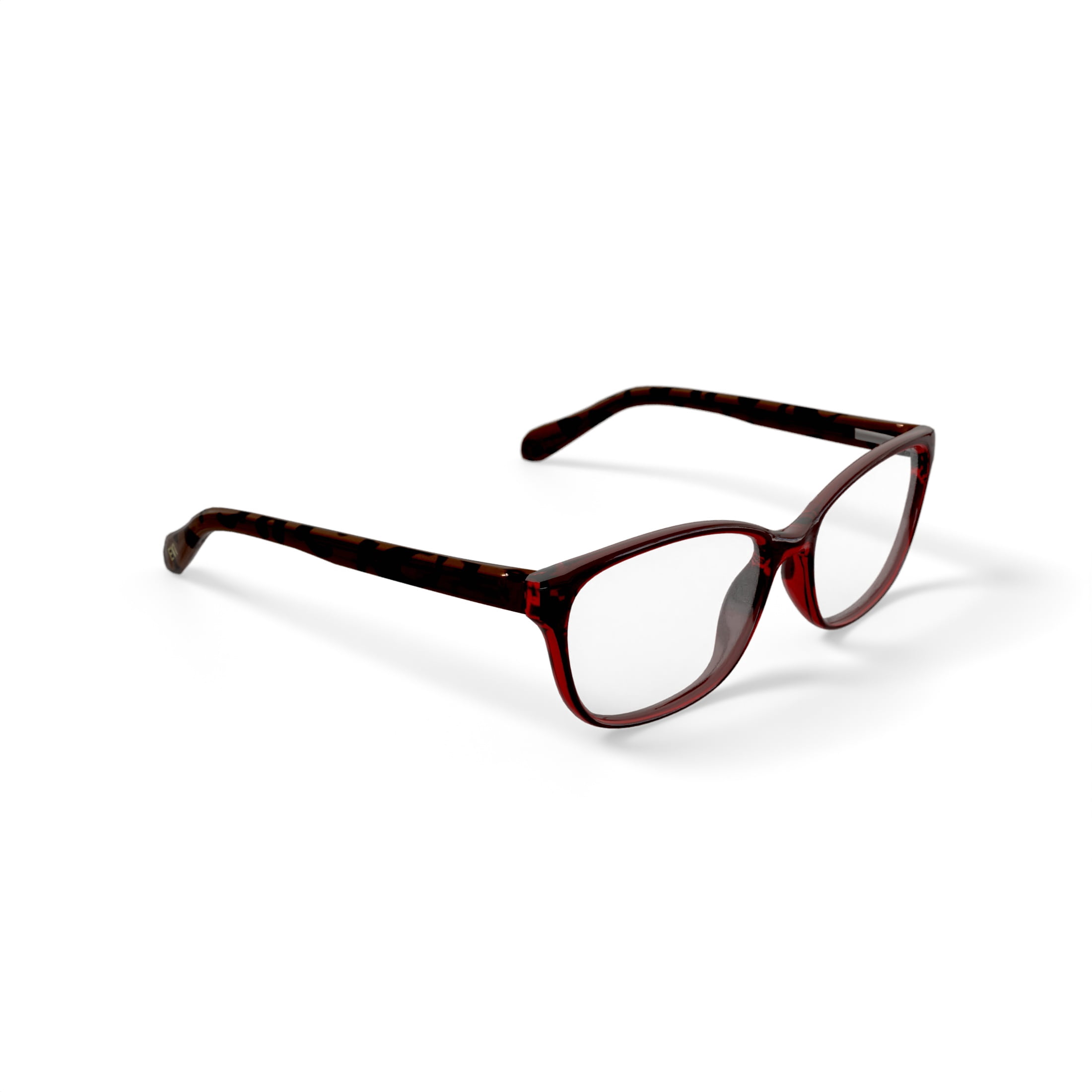 EV1 Ellen DeGeneres Women's Willa Prescription Eyeglasses with Case, Red