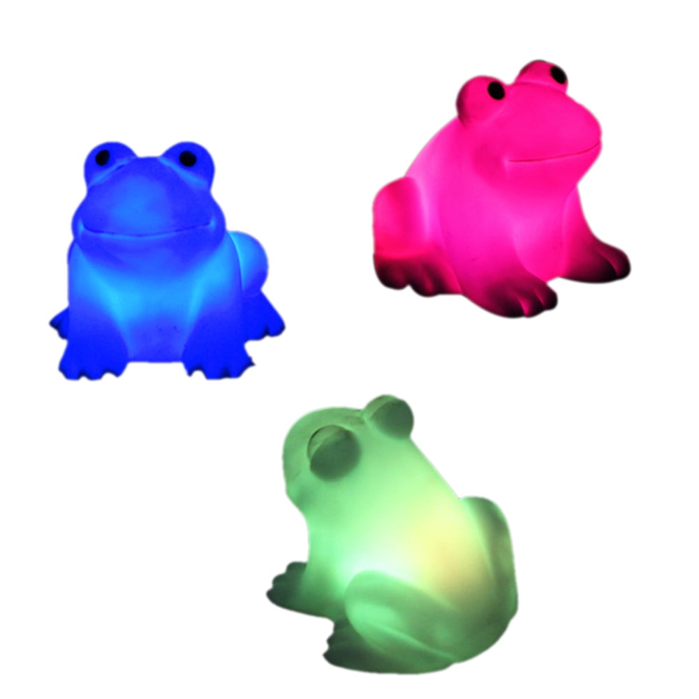 Cute Magic LED Night Light  Frog Shape Colorful Color Changing Lamp Room Bar 