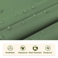 thumbnail image 5 of SaphiRose Hooded Rain Poncho Waterproof Raincoat Jacket for Adults with Pockets Green, 5 of 8