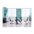 thumbnail image 6 of Global Furniture Glass Dining Table With White And Gray Base, 6 of 10