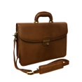 thumbnail image 1 of APC Functional Leather Executive Briefcase, Brown, 1 of 1