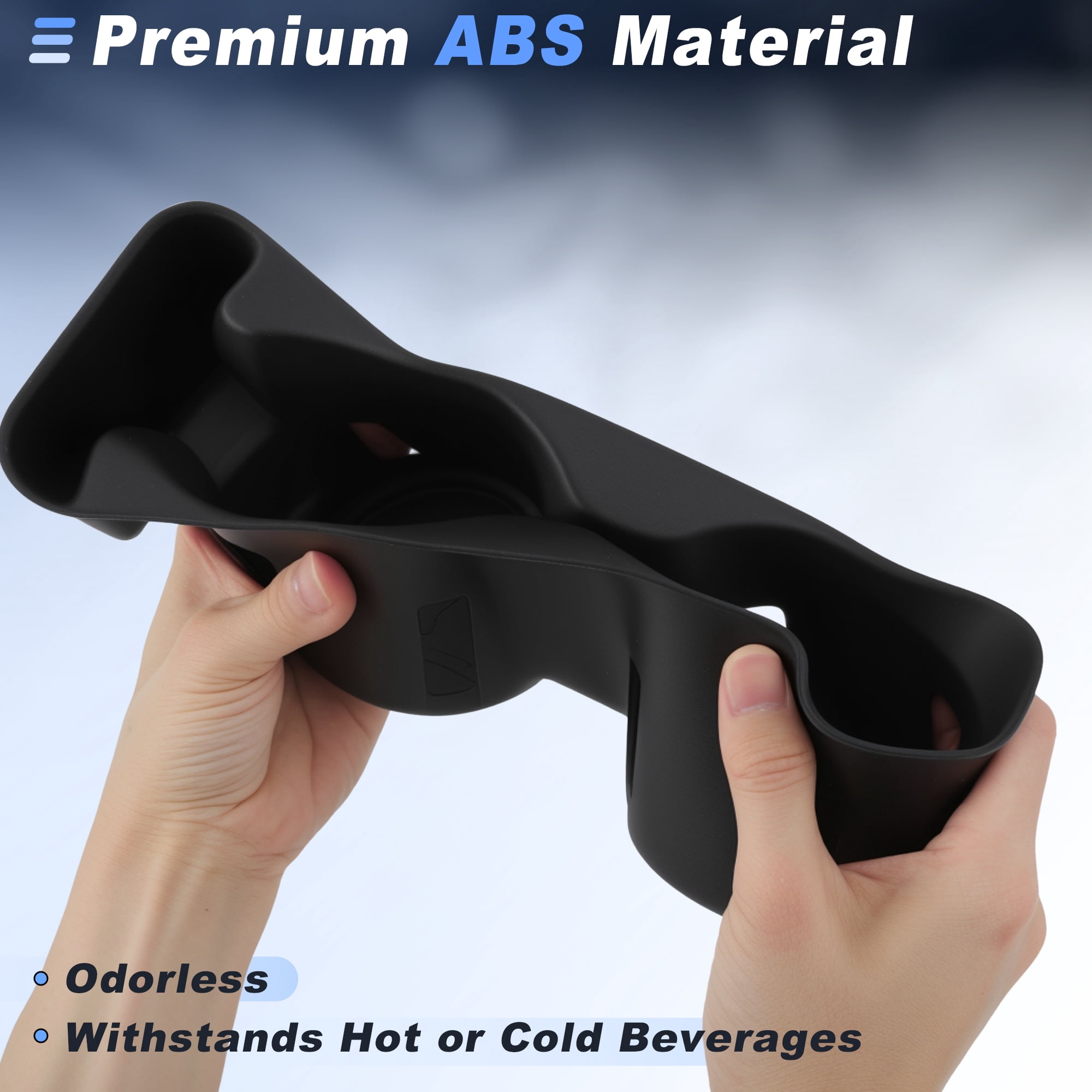 Unique Bargains Front Center Console Cup Holder Insert for Ford Explorer 2020 2021 2022 2023 2024 Middle Armrest Console Drink Holder Organizer Non-Slip