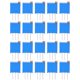 thumbnail image 1 of Potenciómetro, 20 piezas Resistencia variable Componente eléctrico alto Componente pasivo Valor excepcional NikouMX herramienta, 1 of 8