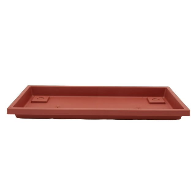The HC Companies SVN24000E35C006LRTQB Venetian Saucer, 24", Terra Cotta