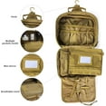 thumbnail image 4 of Travel Hanging Toiletry Bags,Tactical Toiletry Bag for Men,Bathroom Essentials Men's Toiletry Bag for Camping,Toiletries Organizer Dopp Kit, Travel Cosmetic Bag,Shaving Hygiene Bag-Khaki, 4 of 7
