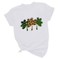 thumbnail image 4 of Qiopertar T-shirts à Col Rond pour Femmes Imprimé Saint-Patrick Mode Confortable Blouses Féminines Tops Liquidation Livraison Gratuite Offres de la Semaine Liquidation, 4 of 6