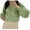 Green, variant on XMMSWDLA Women's Oversized Open Front Cropped Cardigan Sweater Knit Long Sleeve Button Fall Outwear