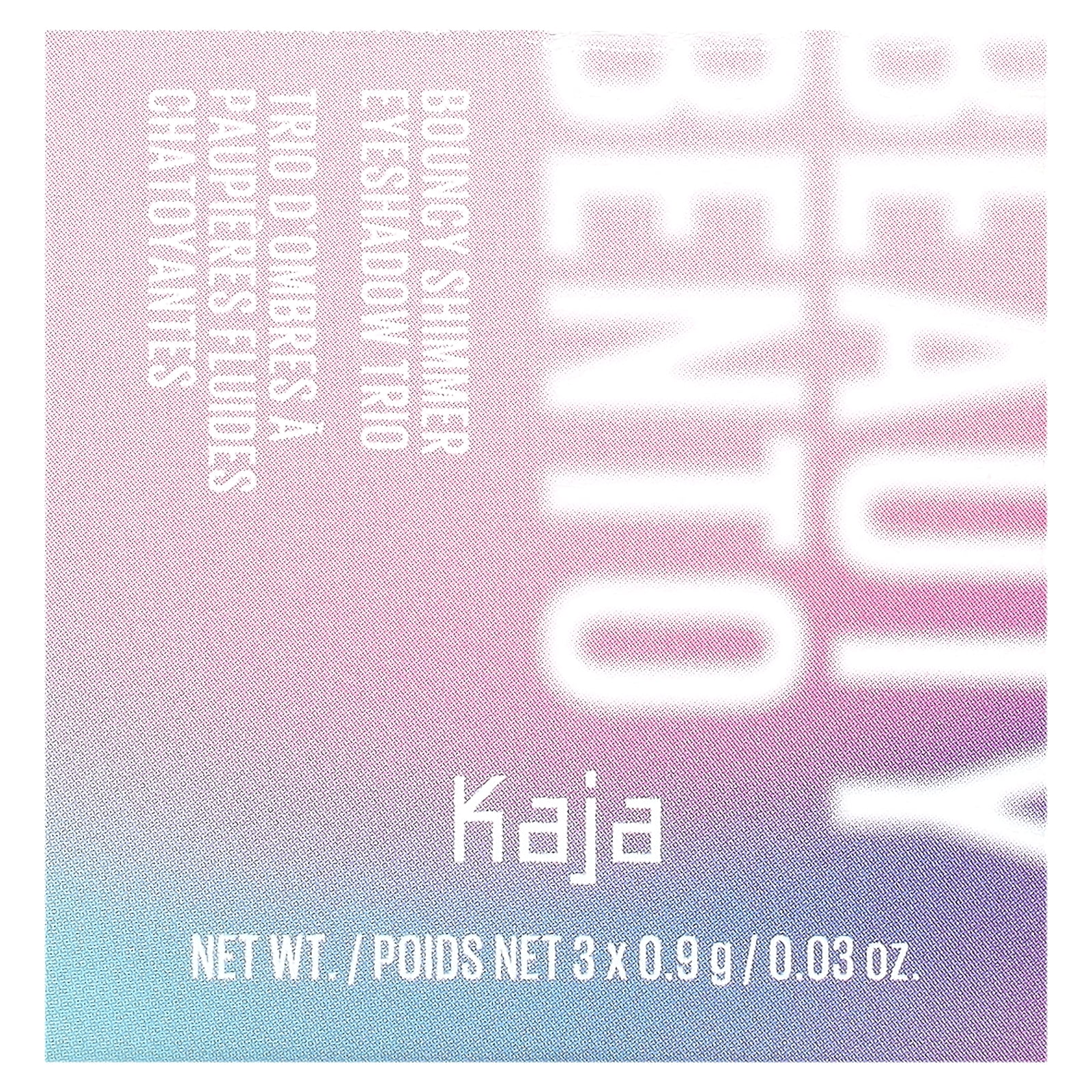 Kaja Beauty Bento, Bouncy Shimmer Eyeshadow Trio, 02 Orange Blossom, 3 Count, 0.9 g (0.03) oz Each