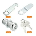 thumbnail image 3 of Uxcell Cam Lock, 1-1/2" Fits Up to 1-3/8" Thick Panel, Keyed Different Zinc Alloy 5Pcs, 3 of 5