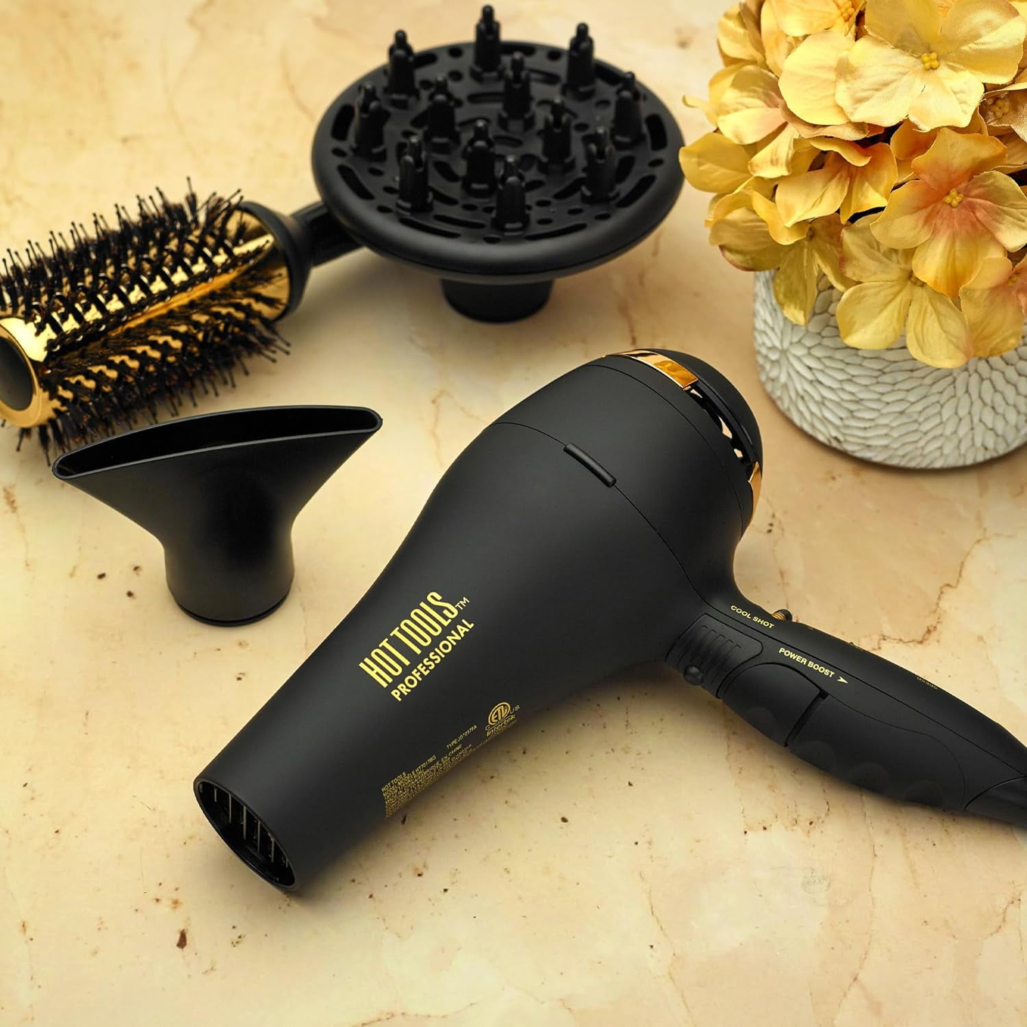 Hot Tools Black Gold Turbo Ionic Salon Dryer - Black